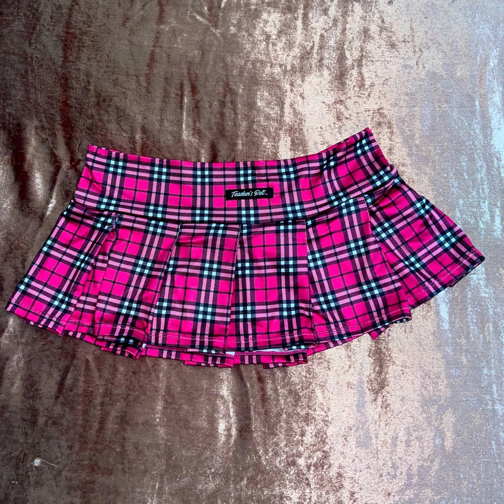 Spicy Lingerie Plaid Teacher’s Pet Ultra Mini Skirt One Size
